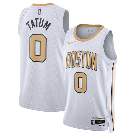 Jayson Tatum Boston Celtics 2025/26 City Edition Swingman Jersey - White - Unisex
