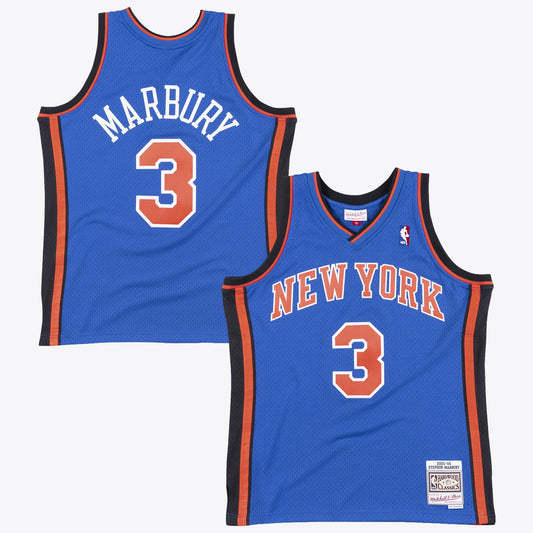 Stephon Marbury New York Knicks 2006 Authentic Swingman Jersey - Royal Blue