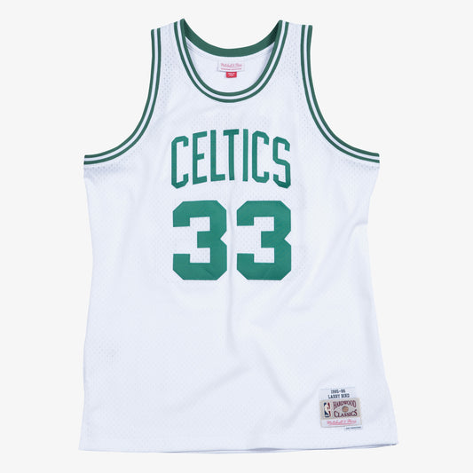 Larry Bird Boston Celtics 1985-86 Swingman Home Jersey