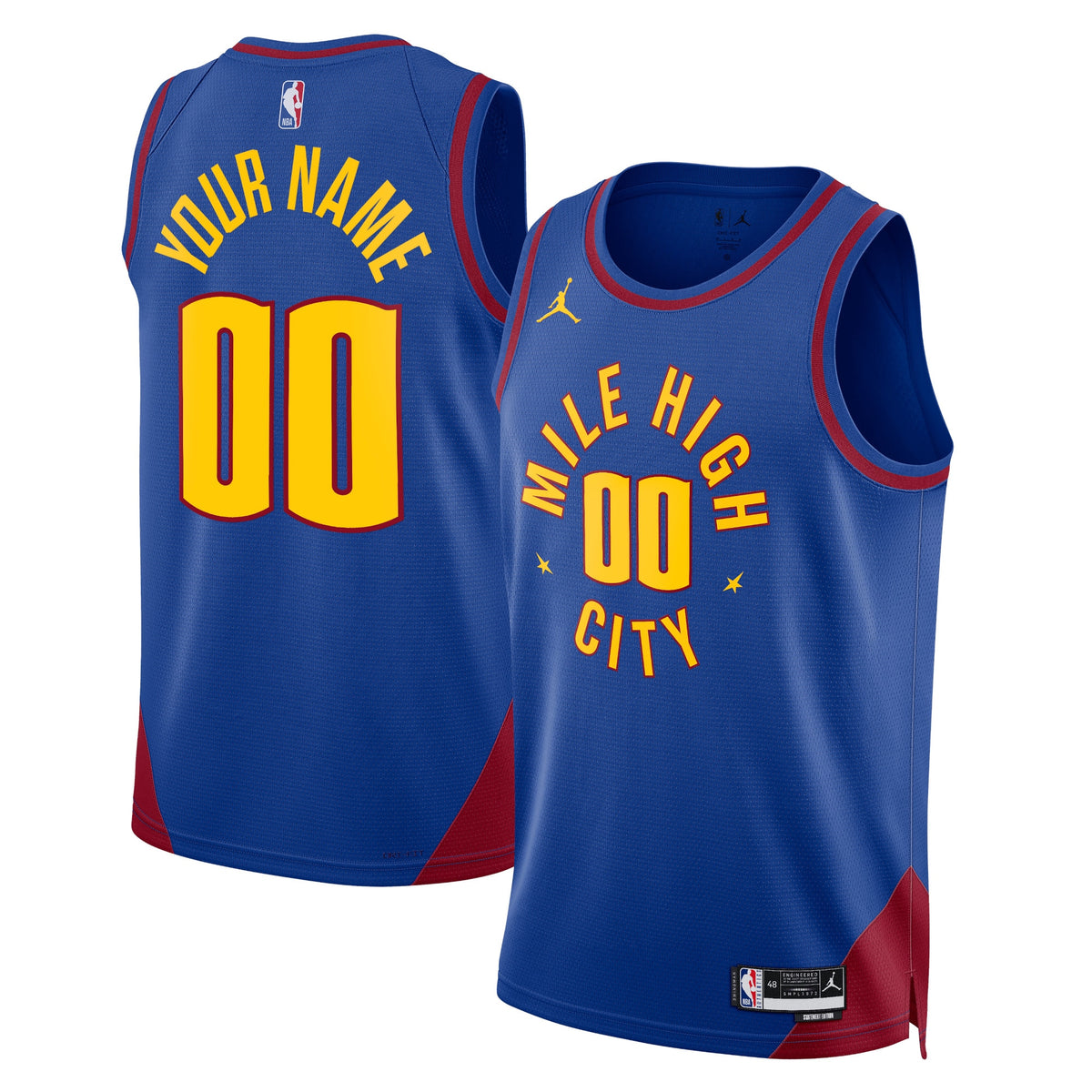 Denver Nuggets Jordan Statement Swingman Jersey - Custom - Unisex