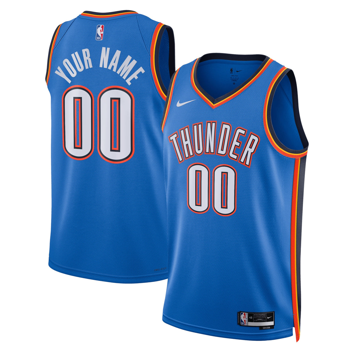 Oklahoma City Thunder Nike Icon Swingman Jersey - Custom - Unisex