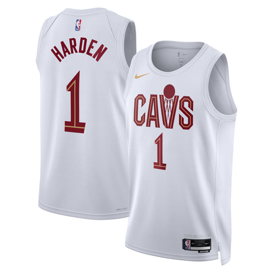 James Harden Cleveland Cavaliers Association Edition Swingman Jersey - White - Unisex