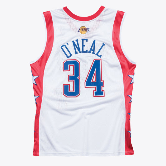 West Shaquille ONeal Los Angeles Lakers 2004 All-Star Authentic Jersey - White - Mens
