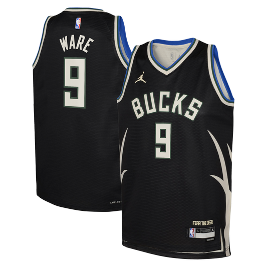 Kel'el Ware Milwaukee Bucks Statement Edition Swingman Jersey - Hunter Green - Youth