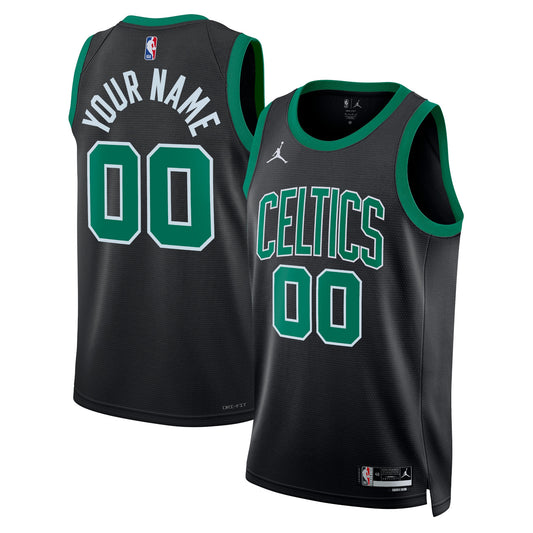 Boston Celtics Jordan Brand Statement Edition Swingman Jersey - Black - Custom - Unisex