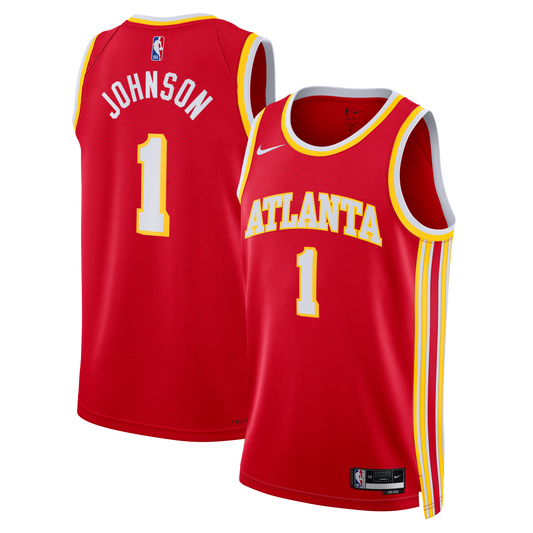 Jalen Johnson Atlanta Hawks Icon Edition Swingman Jersey - Red - Unisex