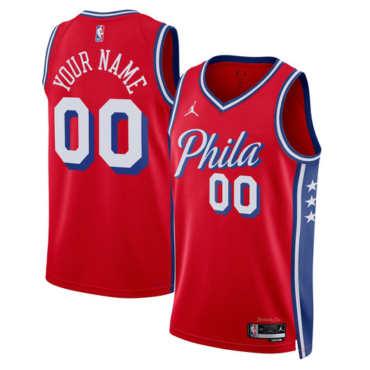 Philadelphia 76ers Jordan Statement Swingman Jersey - Custom - Unisex