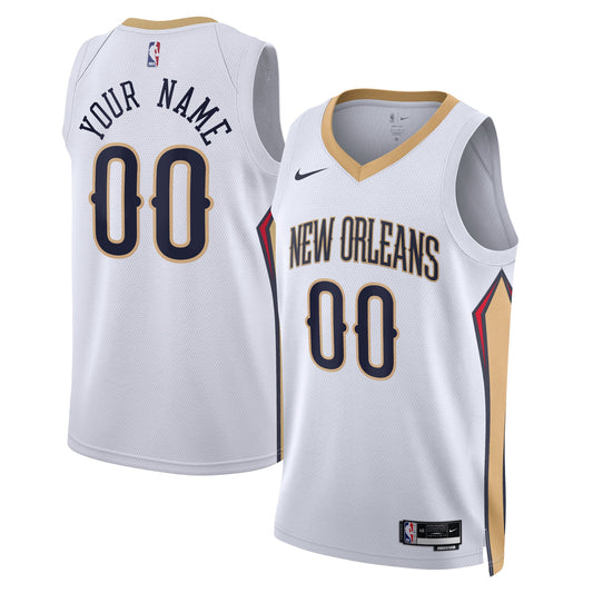 New Orleans Pelicans Nike Association Swingman Jersey - Custom - Unisex