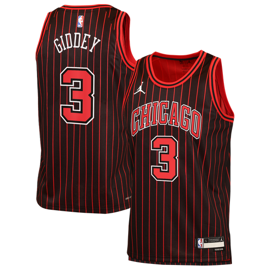 Josh Giddey Chicago Bulls Statement Edition Jersey - Black - Youth