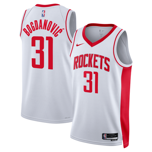 Bogdan Bogdanović Houston Rockets Association Edition Swingman Jersey - White - Unisex