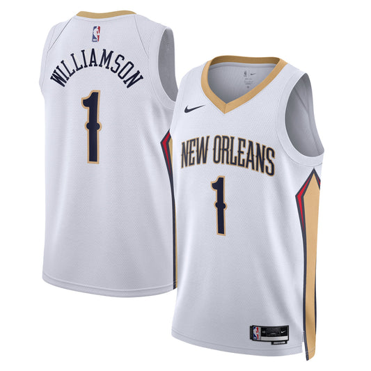 Zion Williamson New Orleans Pelicans Association Edition Swingman Jersey - White - Unisex
