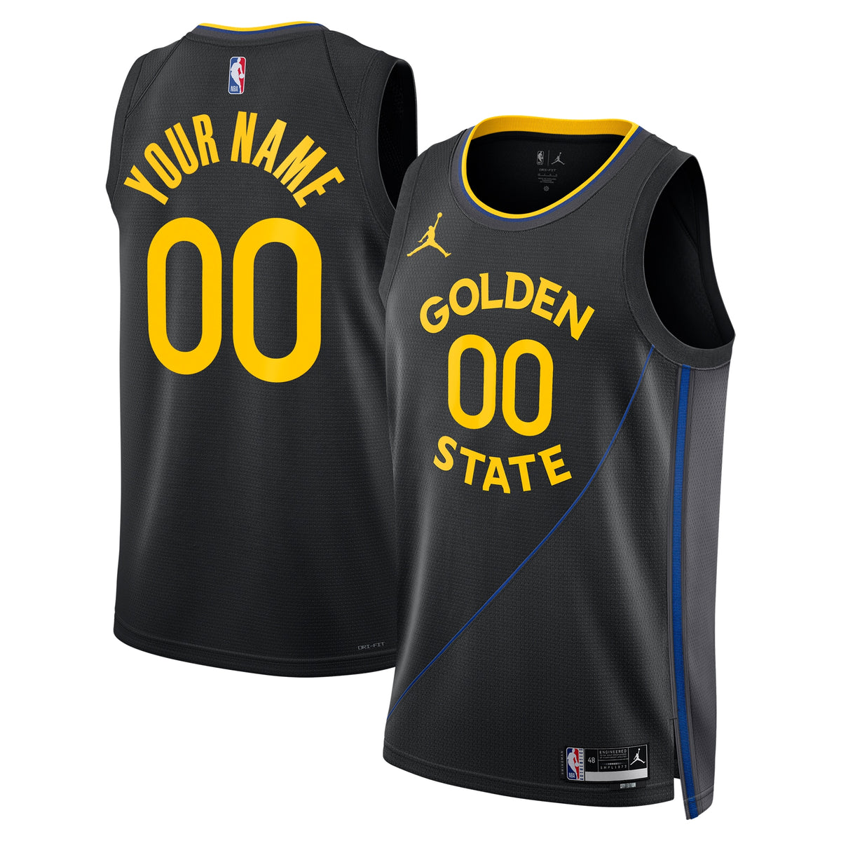 Golden State Warriors Jordan NBA Statement Edition Swingman Jersey - Custom