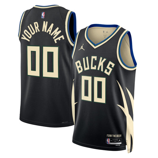 Milwaukee Bucks Jordan Statement Swingman Jersey - Custom - Unisex